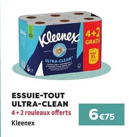 ESSUIE-TOUT ULTRA-CLEAN 4 + 2 rouleaux offerts
