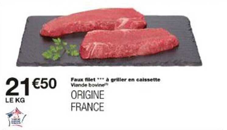 Faux filet *** à griller en caissette