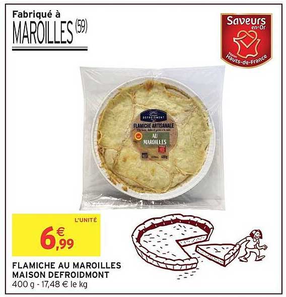 FLAMICHE AU MAROILLES MAISON DEFROIDMONT