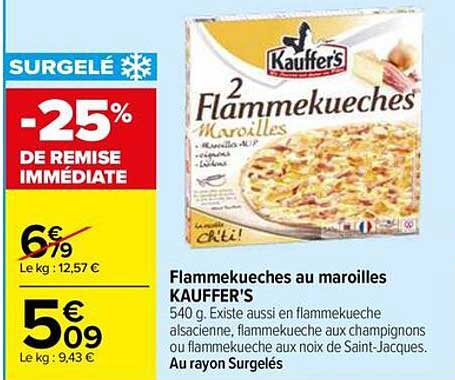 Flammekueches au maroilles KAUFFER'S