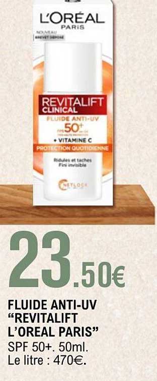 FLUIDE ANTI-UV "REVITALIFT L'OREAL PARIS"