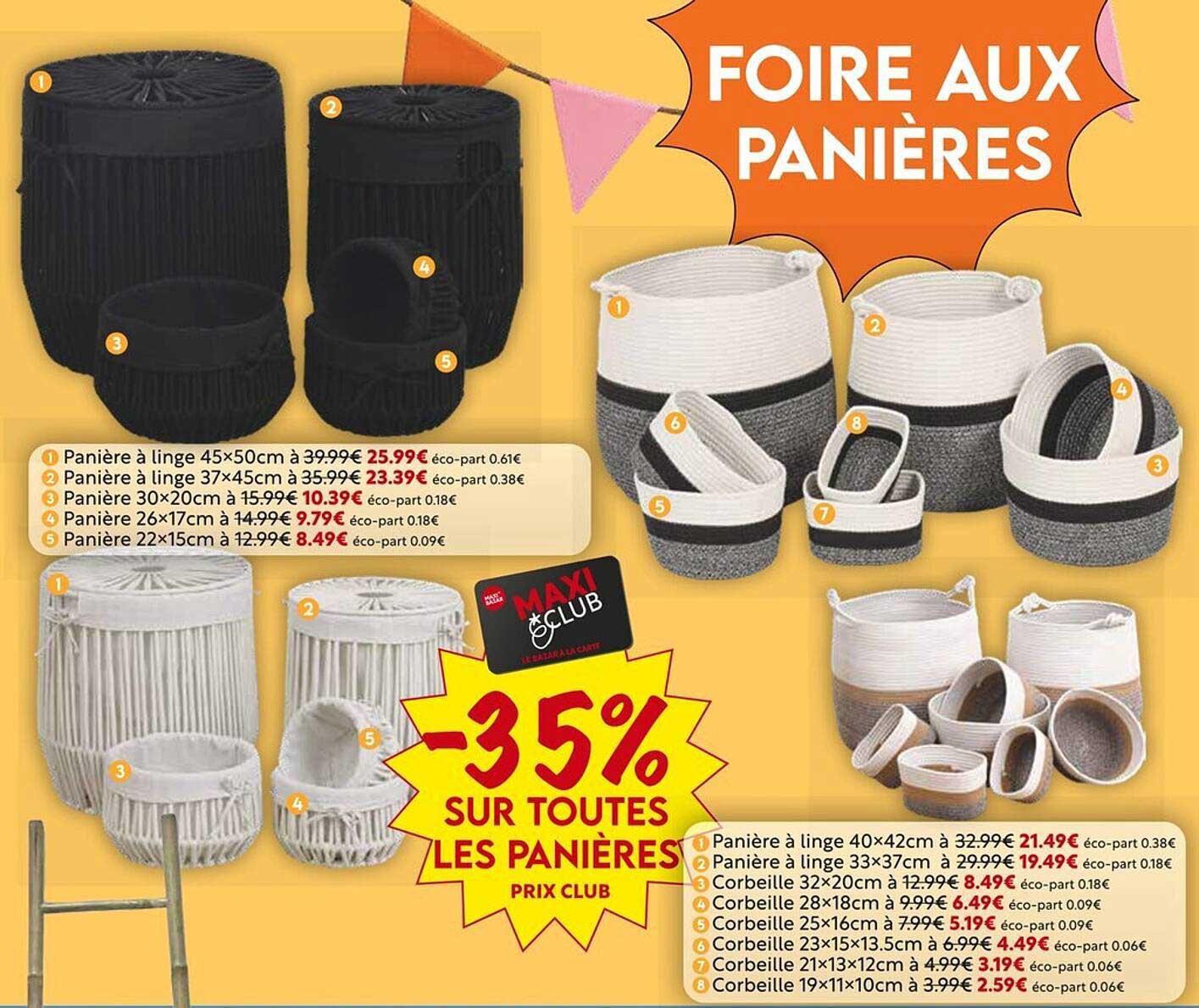 FOIRE AUX PANIERES
