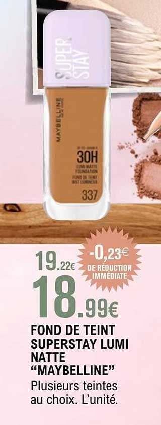 FOND DE TEINT SUPERSTAY LUMI NATTE “MAYBELLINE”
