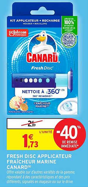 FRESH DISC APPLICATEUR FRAÎCHEUR MARINE CANARD