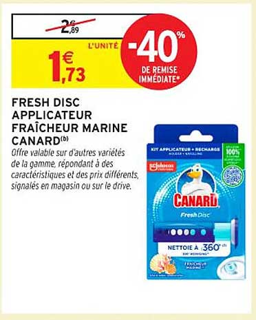 FRESH DISC APPLICATEUR FRAÎCHEUR MARINE CANARD(b)
