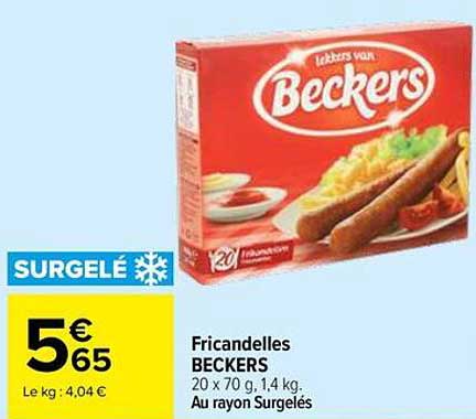 Fricandelles BECKERS