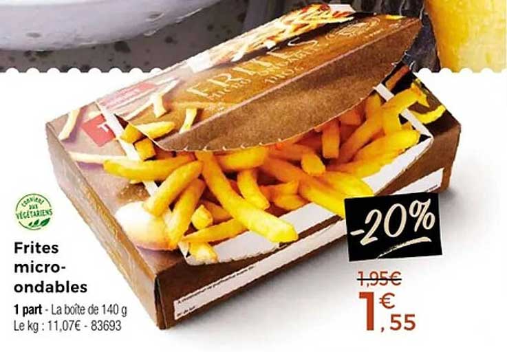 Frites micro-ondables