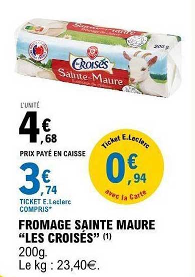 FROMAGE SAINTE MAURE "LES CROISÉS"