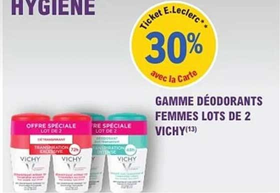 GAMME DÉODORANTS FEMMES LOTS DE 2 VICHY