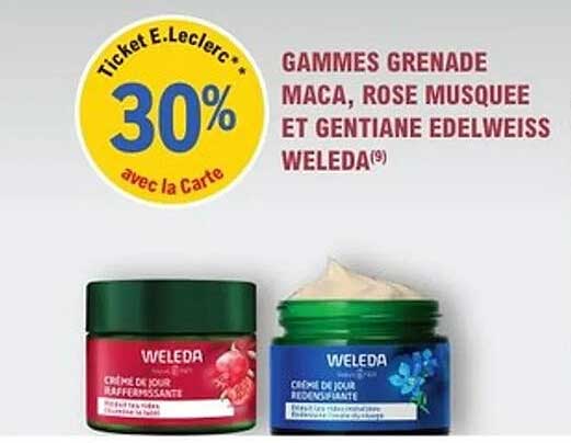 GAMMES GRENADE MACA, ROSE MUSQUEE ET GENTIANE EDELWEISS WELEDA