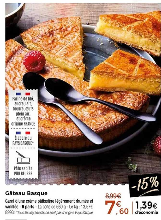 Gâteau Basque