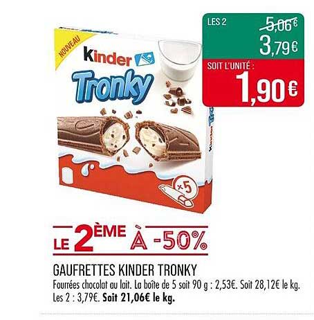 Gaufrettes Kinder Tronka