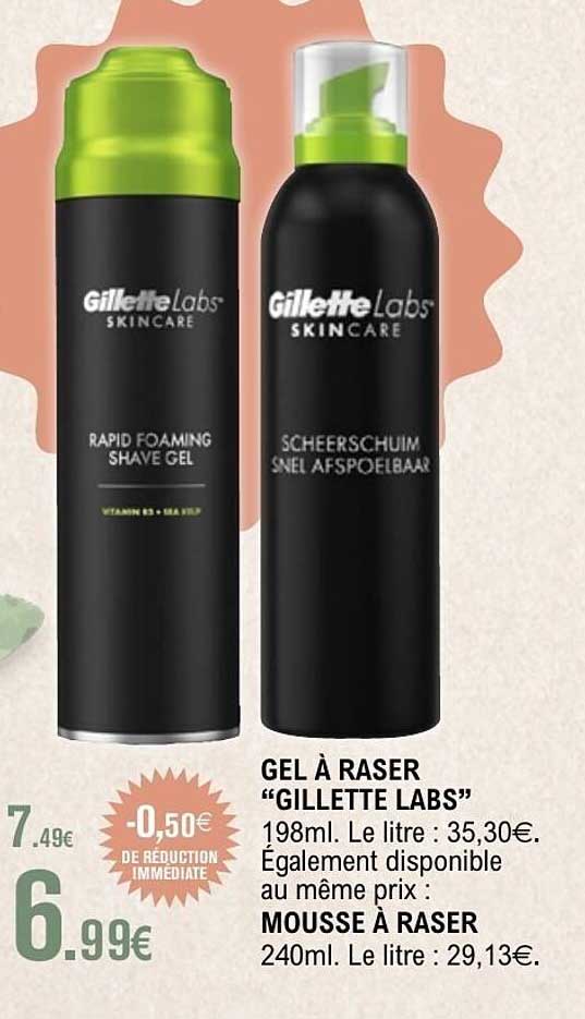 GEL À RASER "GILLETTE LABS"