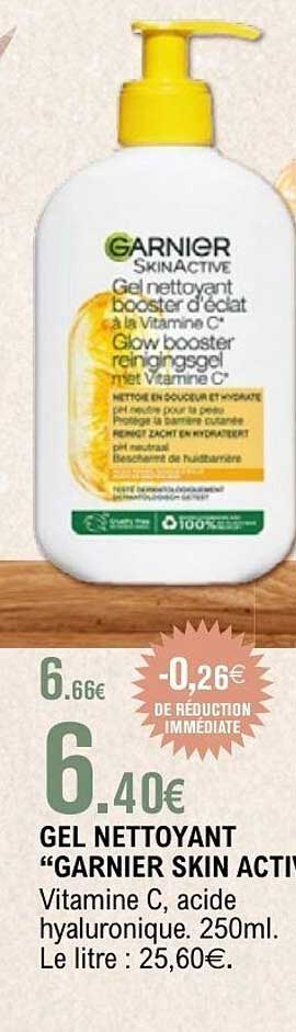 GEL NETTOYANT "GARNIER SKIN ACTIVE"