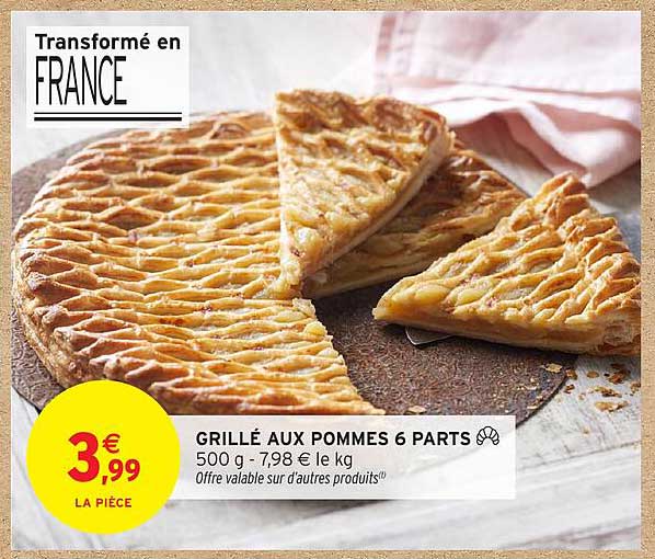 GRILLÉ AUX POMMES 6 PARTS