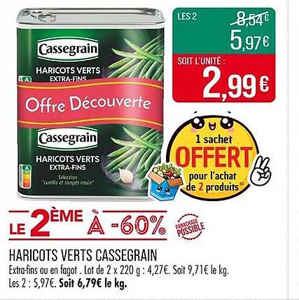 HARICOTS VERTS CASSEGRAIN