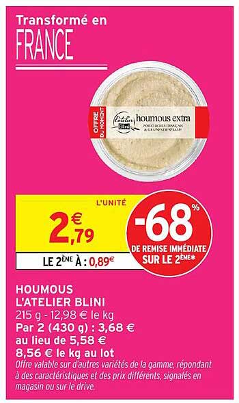 HOUMOUS L'ATELIER BLINI