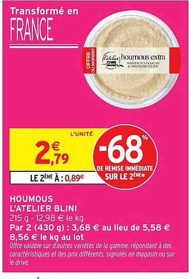 HOUMOUS L'ATELIER BLINI