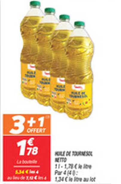 HUILE DE TOURNESOL NETTO