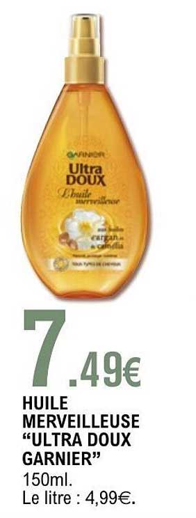 HUILE MERVEILLEUSE "ULTRA DOUX GARNIER"