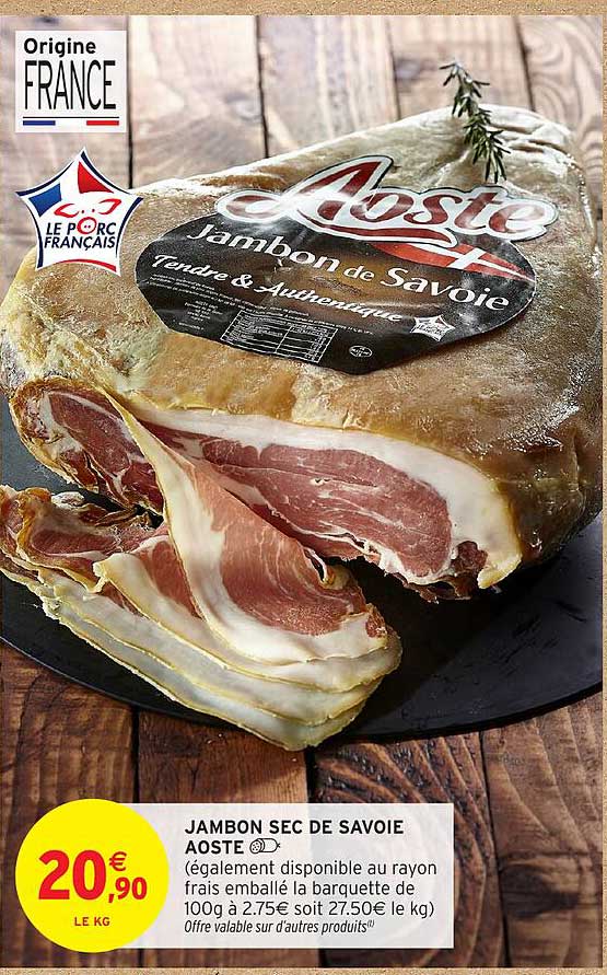 JAMBON SEC DE SAVOIE AOSTE