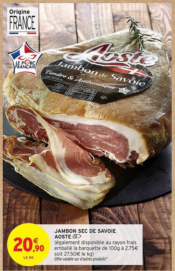 JAMBON SEC DE SAVOIE AOSTE