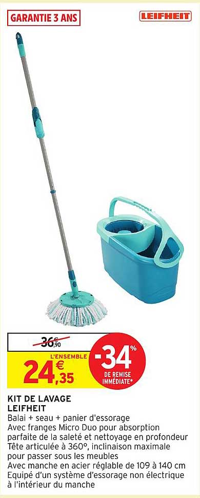 KIT DE LAVAGE LEIFHEIT