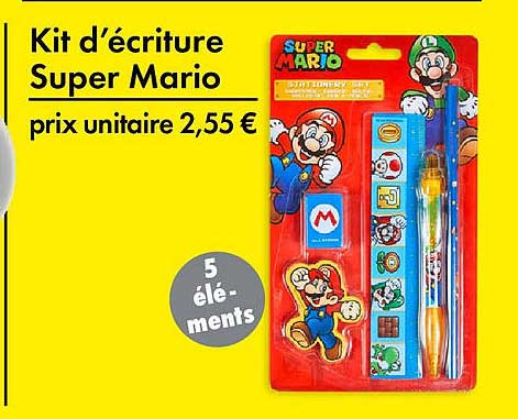 Kit d’écriture Super Mario