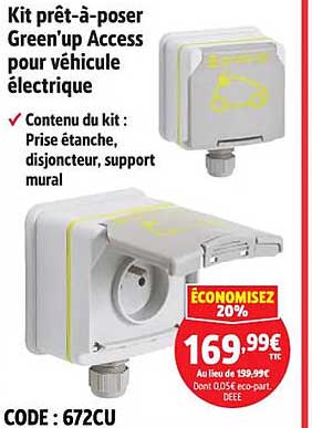 Kit prêt-à-poser Green'up Access pour véhicule électrique