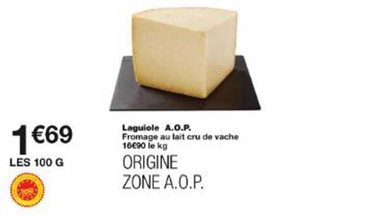 Laguiole A.O.P. Fromage au lait cru de vache