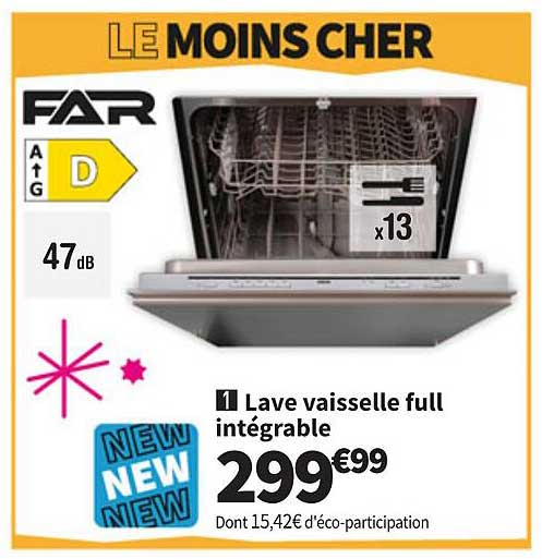 Lave vaisselle full intégrable