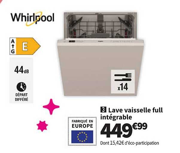 Lave vaisselle full intégrable