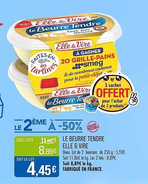 LE BEURRE TENDRE ELLE & VIRE