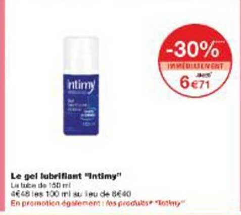 Le gel lubrifiant "Intimy"