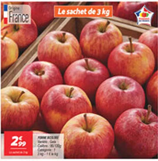 Le sachet de 3 kg