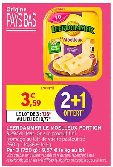 LEERDAMMER LE MOELLEUX PORTION