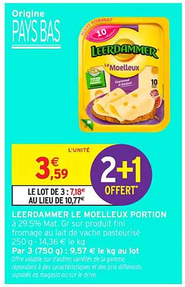 LEERDAMMER LE MOELLEUX PORTION
