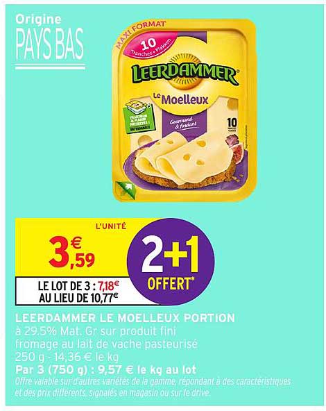 LEERDAMMER LE MOELLEUX PORTION