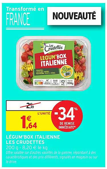 LÉGUM'BOX ITALIENNE LES CRUDettes