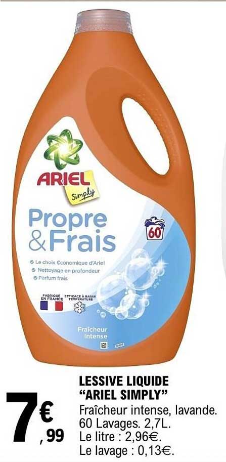 LESSIVE LIQUIDE "ARIEL SIMPLY"