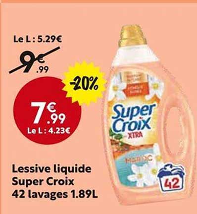Lessive liquide Super Croix 42 lavages 1.89L