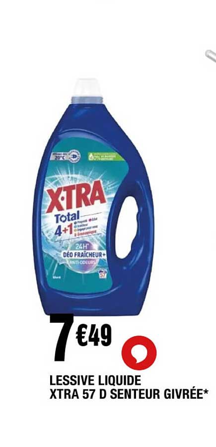 LESSIVE LIQUIDE XTRA 57 D SENTEUR GIVRÉE*