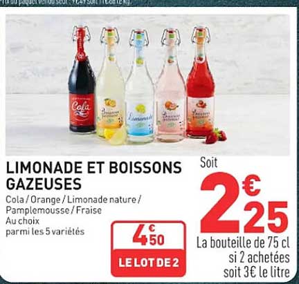 Limonade et boissons gazeuses