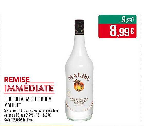 LIQUEUR À BASE DE RHUM MALIBU*