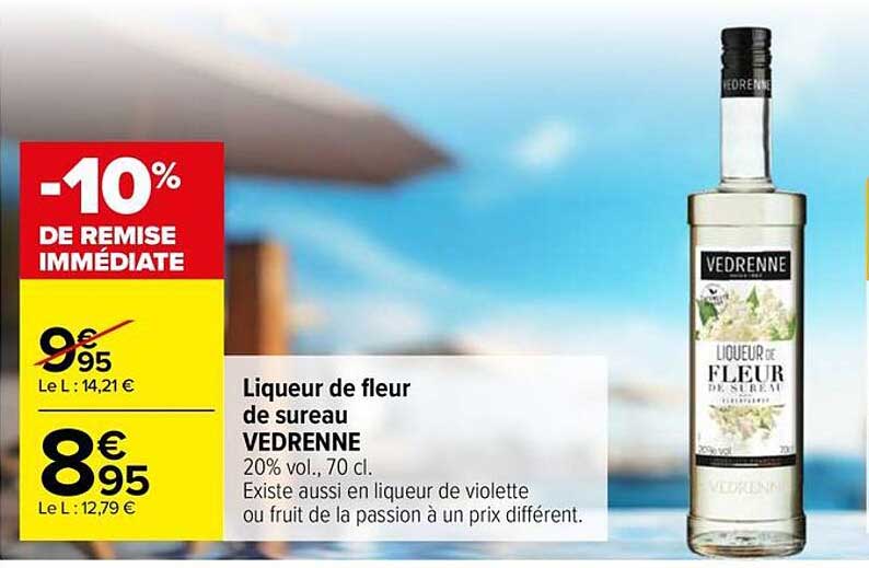Liqueur de fleur de sureau VEDRENNE