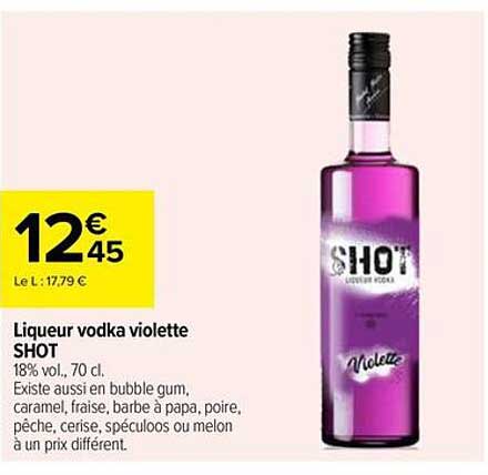 Liqueur vodka violette SHOT