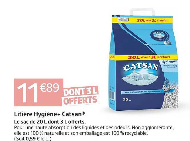 Litière Hygiène+ Catsan®