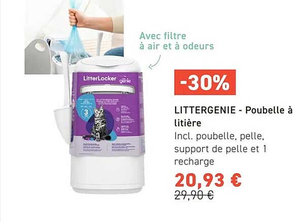 LITTERGENIE - Poubelle à litière