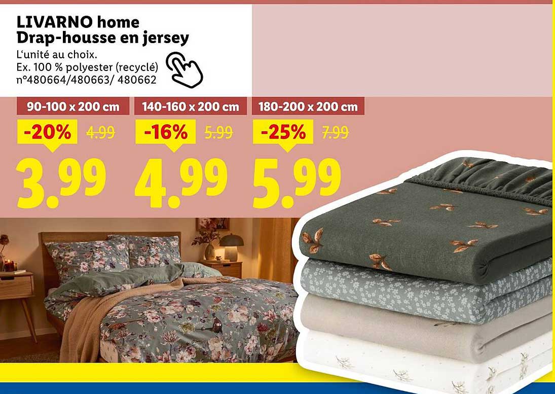 LIVARNO home Drap-housse en jersey