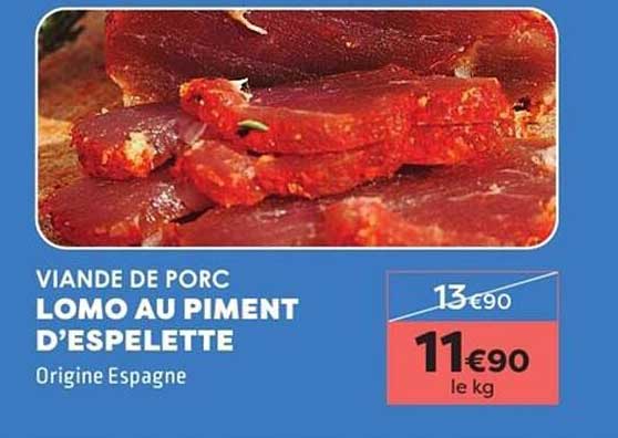 Lomo au piment d'Espelette